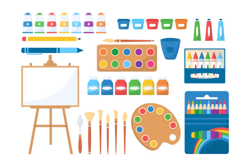 11-art-store-of-painting-supplies-illustration