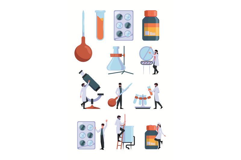 pharmacy-healthcare-symbols-drugs-store-medical-sellers-chemical-tube