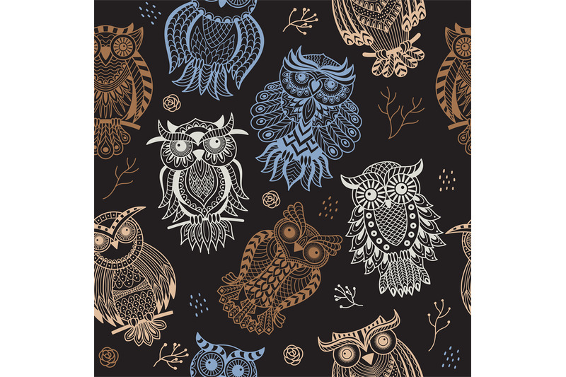 owls-pattern-boho-tribal-textile-design-project-with-owls-and-ornate