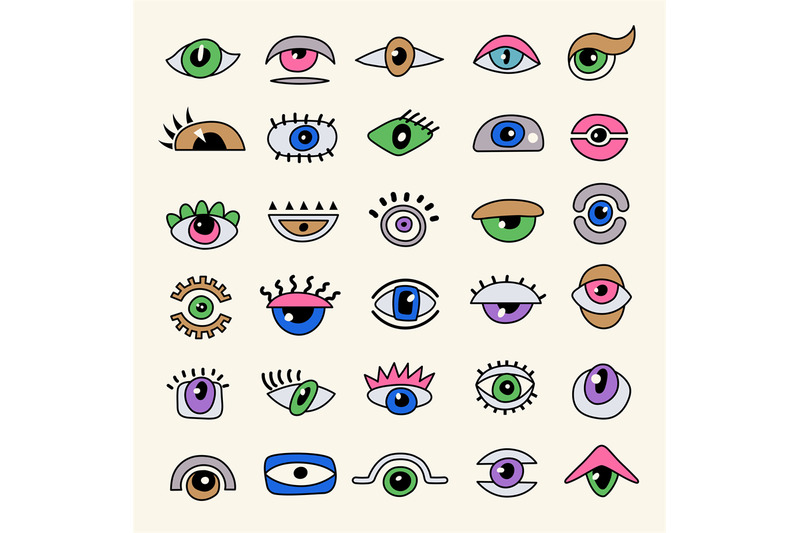 abstract-eyes-colorful-optical-symbols-eyes-focused-lens-recent-vecto