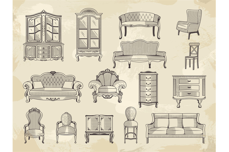 vintage-furniture-chairs-wardrobe-beds-and-sofa-tables-house-retro-fu