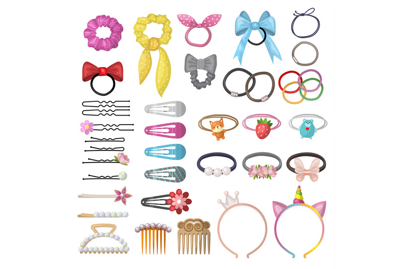 hair-grooming-girlish-plastic-accessories-clips-rubber-bands-pins-rec