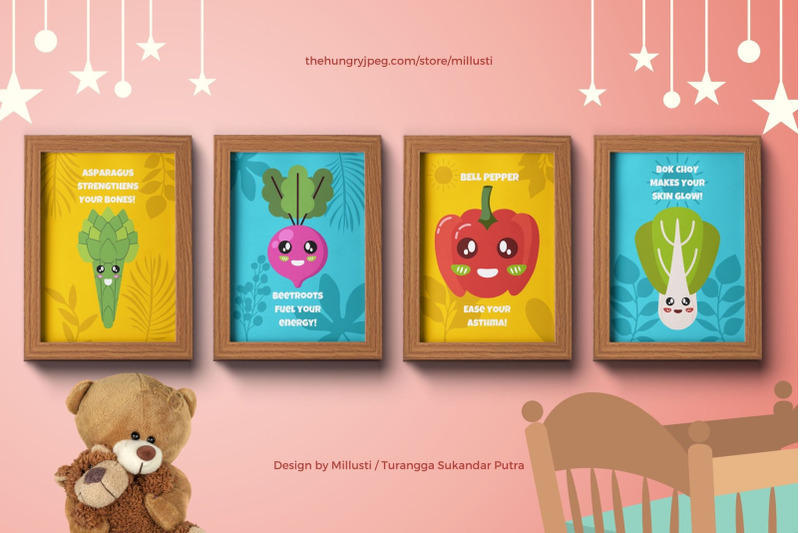 customizable-vegetables-cartoon-nursery-wall-art-printable-canva
