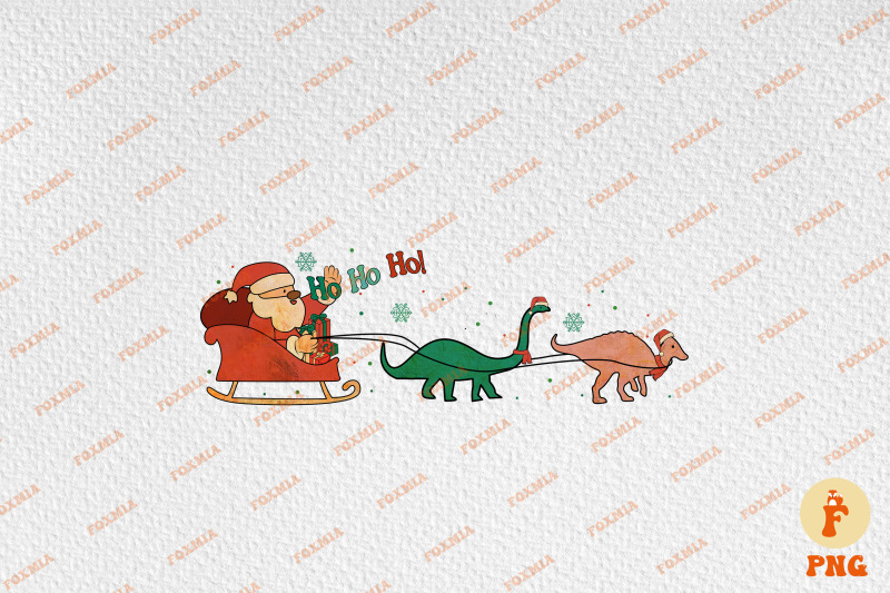 cute-santa-claus-and-his-dinosaurs-xmas