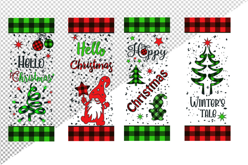 bundle-of-christmas-vertical-dollar-tree-in-a-plaid-vector-svg