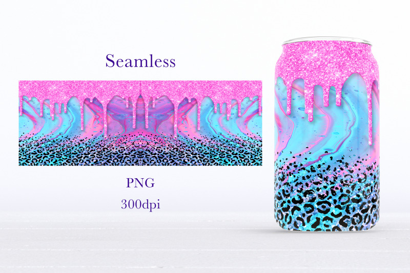 pink-glitter-drip-glass-can-wrap-leopard-print-sublimation