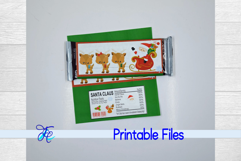 santa-sleigh-candy-bar-wrapper