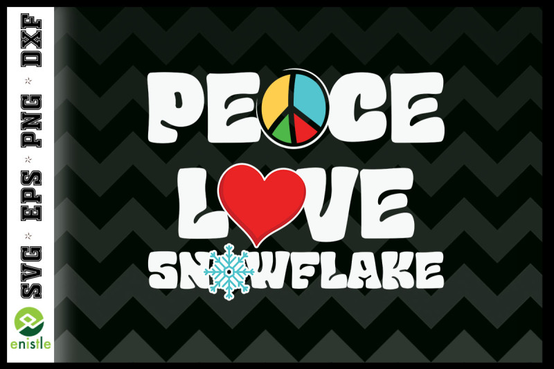 peace-love-snowflakes-hippie-christmas