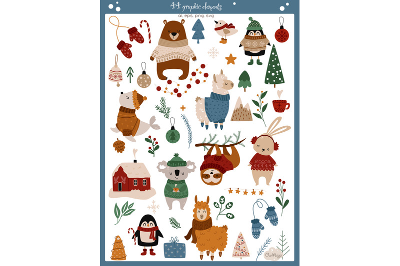 cozy-winter-animals-collection