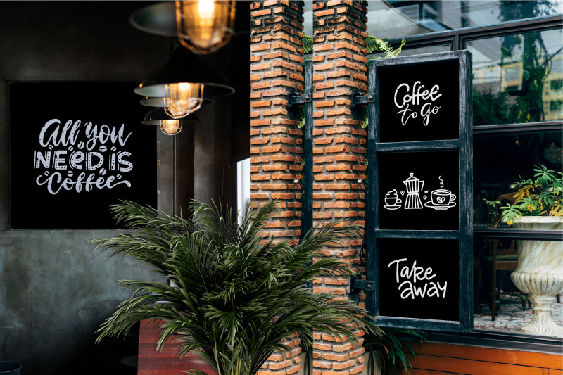 coffee-lettering-amp-clipart-collection
