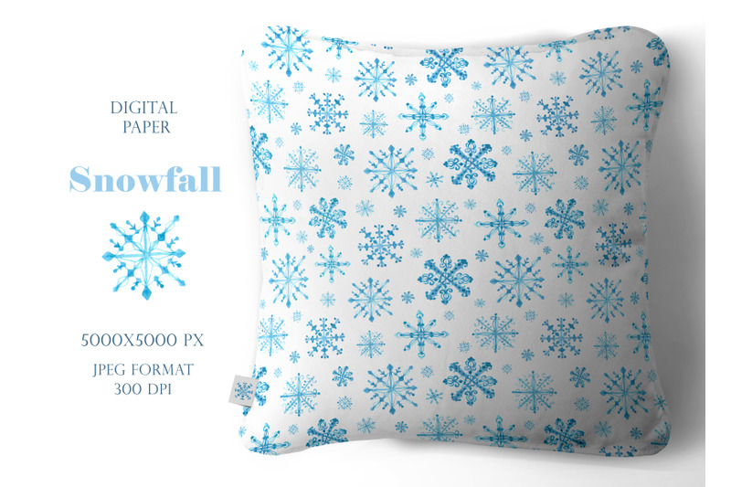 snowflakes-seamless-pattern-digital-paper-watercolor-snowflakes