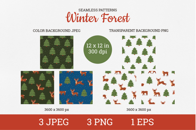 winter-forest-reindeer-seamless-pattern-digital-paper-png