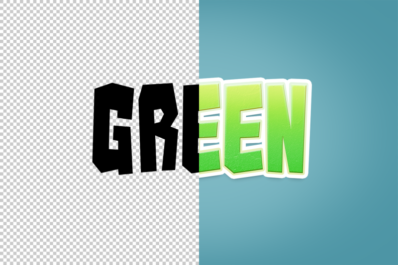 green-3d-text-effect
