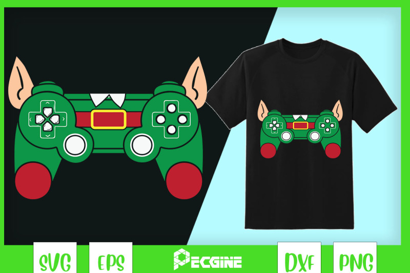 christmas-game-controller-elf-svg