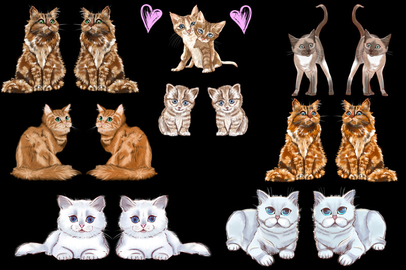 cute-kittens-clipart-cat-sublimation