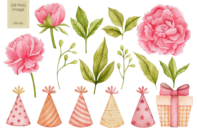 watercolor-pink-birthday-clipart