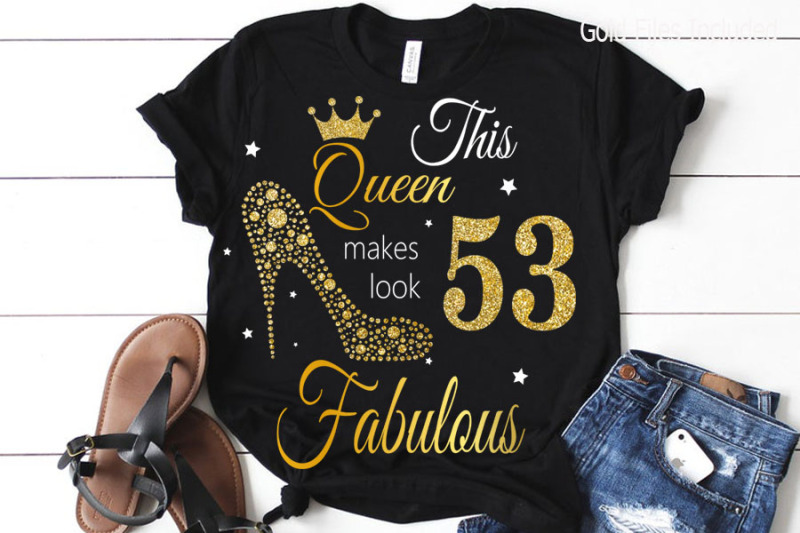 53rd-birthday-svg-queen-birthday-53-svg-gold-glitter-53-birthday-svg