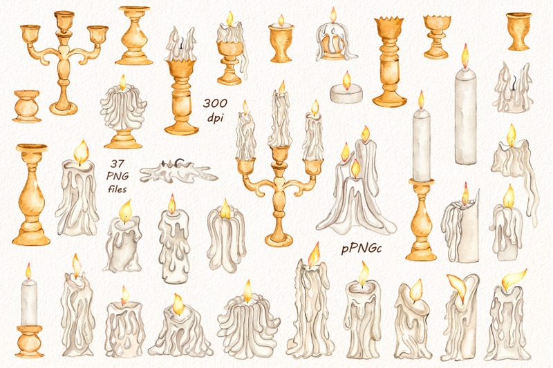 watercolor-candles-clipart