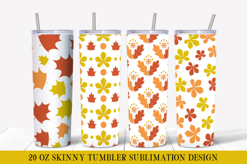 autumn-tumbler-wrap-sublimation-fall-leaves-tumbler-designs