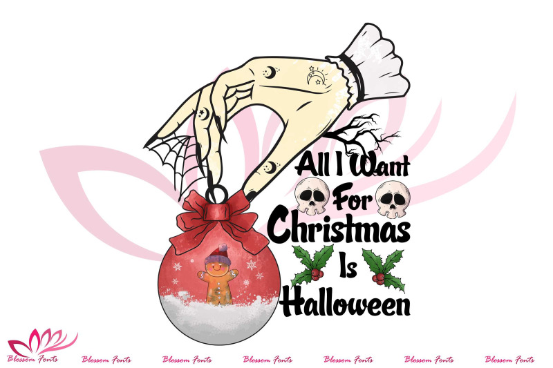 all-i-want-for-christmas-is-halloween-png