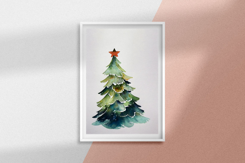 christmas-tree-watercolor-background-bundle