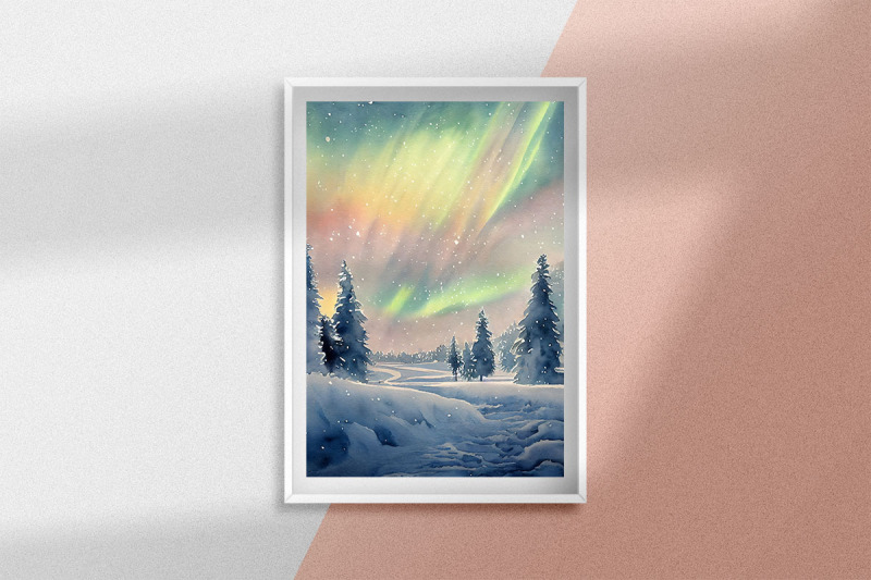 aurora-winter-watercolor-background-bundle