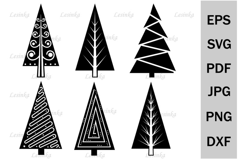 christmas-tree-bundle-svg-holiday-template-cutting-file