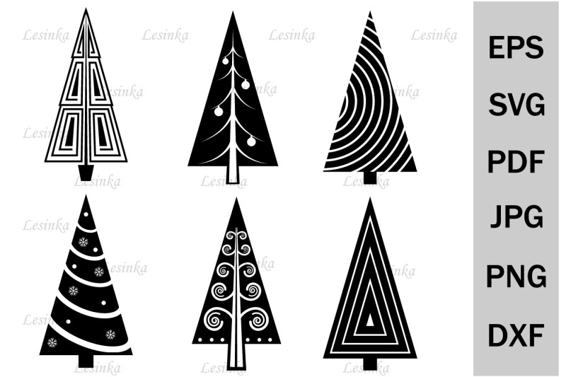 christmas-tree-bundle-svg-holiday-template-cutting-file