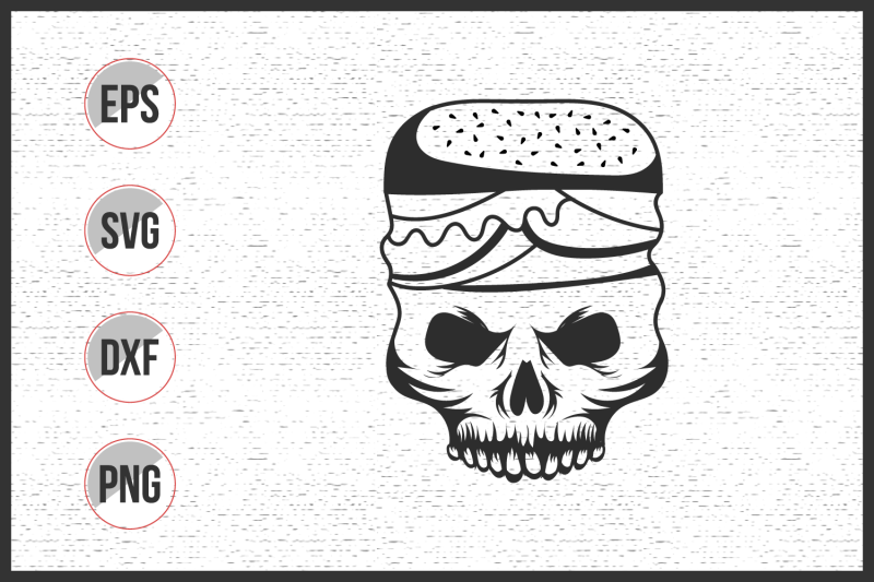 skull-with-burger-illustration-graphic