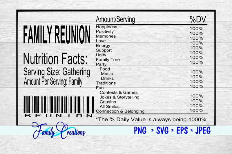 family-reunion-nutrition-label