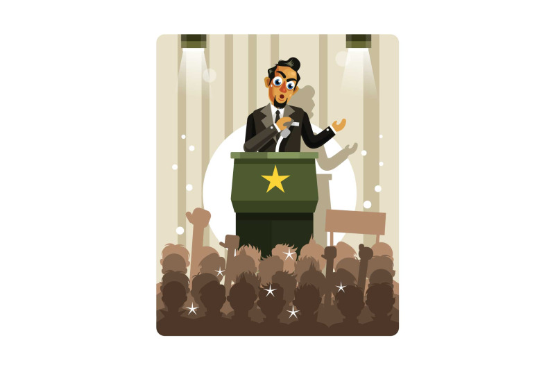 politicians-speaking-vector-illustration