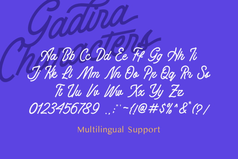 gadira-display-script-font