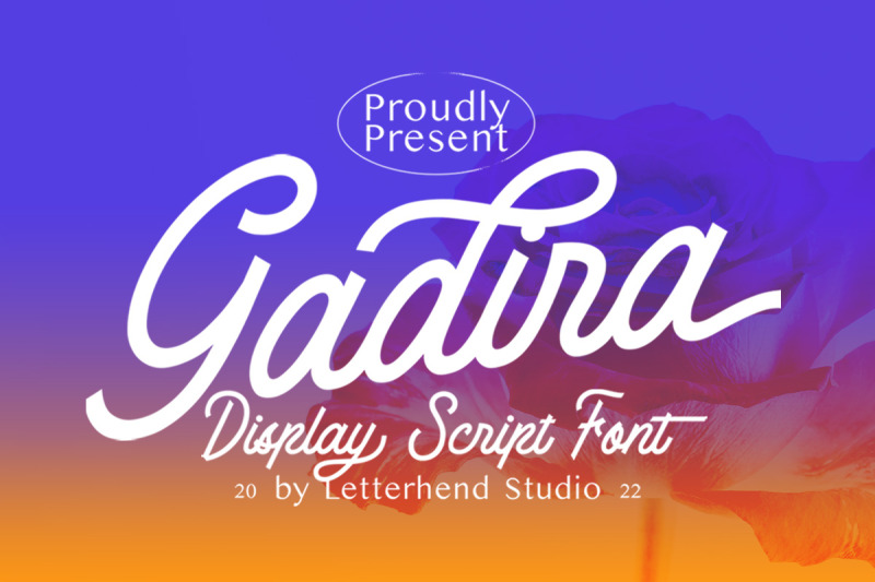 gadira-display-script-font