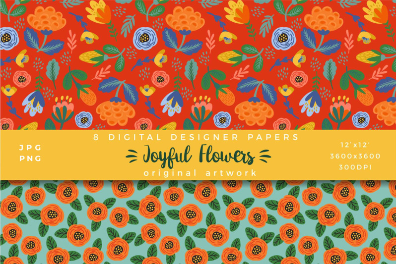 joyful-flowers-8-digital-papers