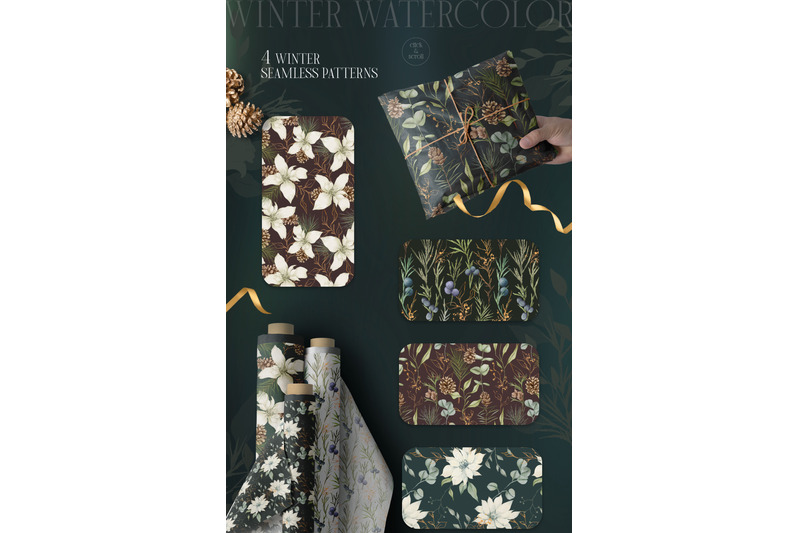 winter-florals-watercolor-set