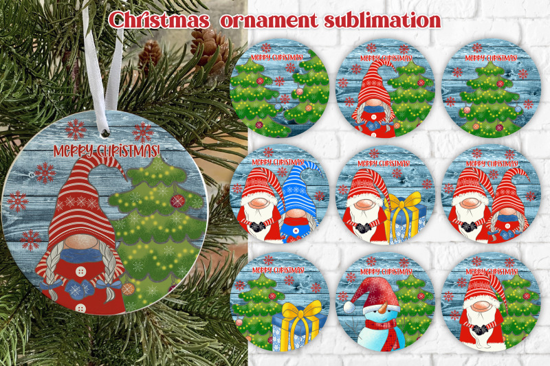 christmas-ornaments-sublimation-gnome-christmas-ornaments