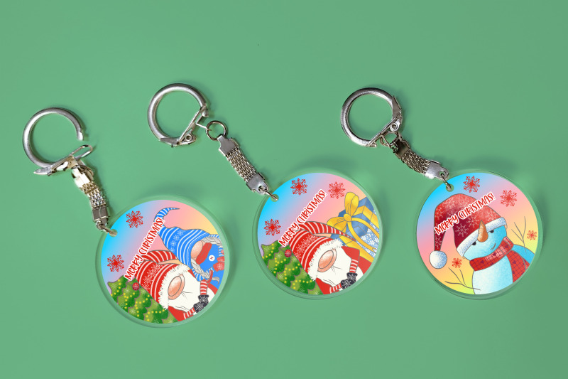 car-coaster-sublimation-design-christmas-keychain-design