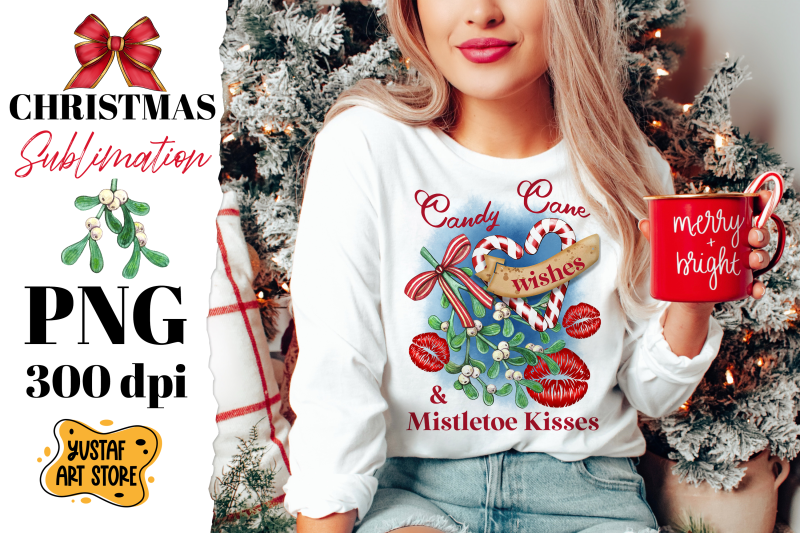 christmas-sublimation-candy-cane-wishes-amp-mistletoe-kisses