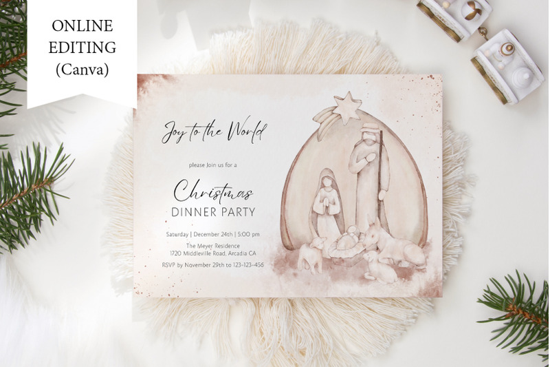 christmas-dinner-party-invitation-nativity-scene