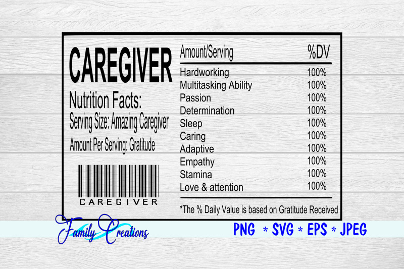 caregiver-nutrition-label