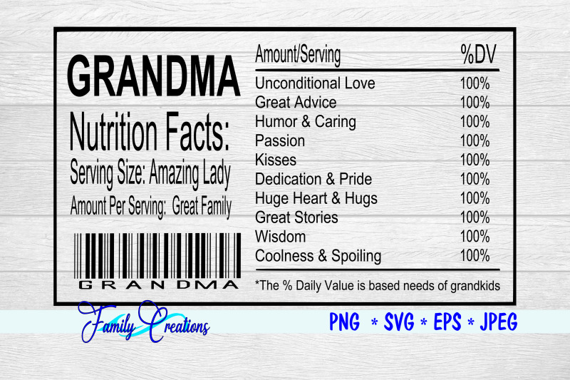 grandma-nutrition-label