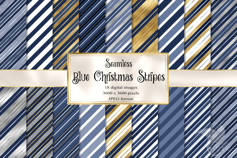 blue-christmas-stripes-digital-paper