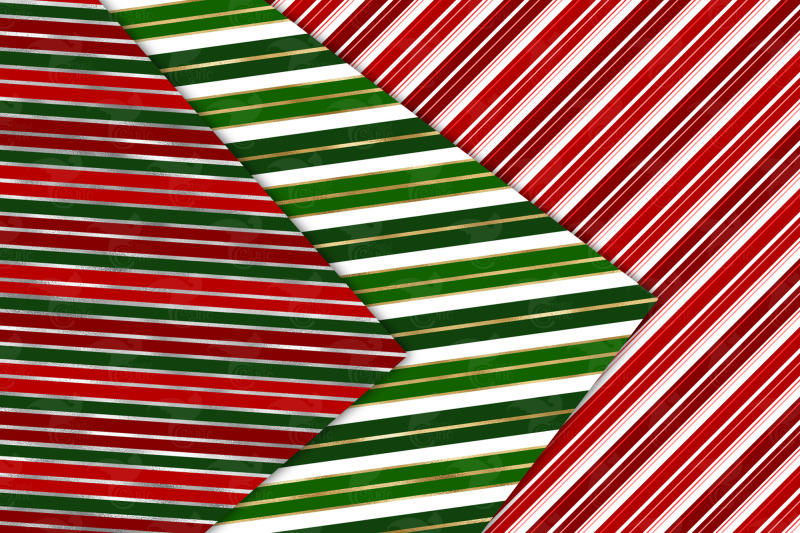 christmas-stripes-digital-paper