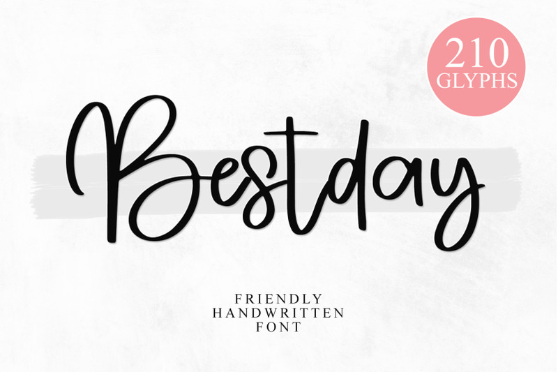 bestday-handwritten-font