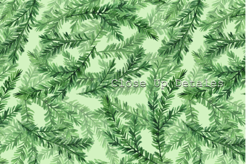 fir-tree-branch-seamless-patterns-watercolor