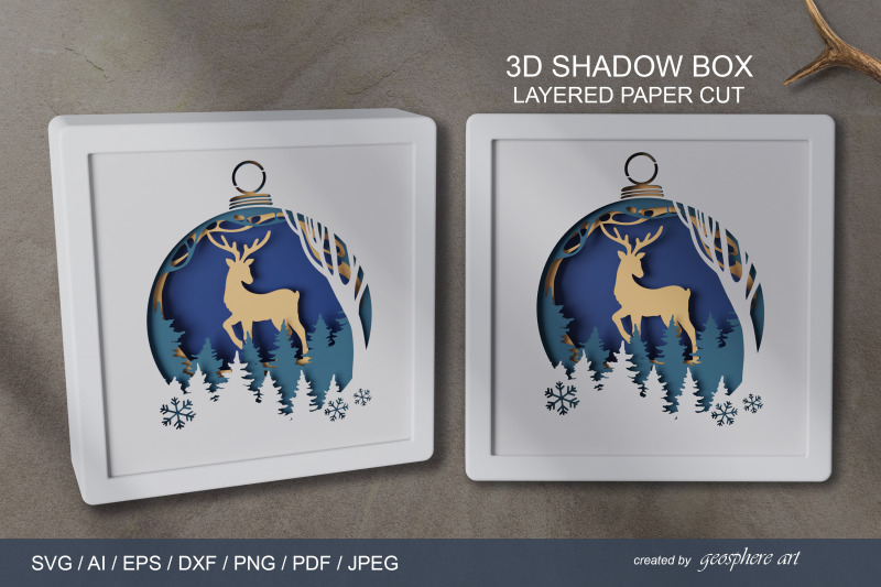 christmas-3d-layered-papercut-svg-reindeer-shadow-box