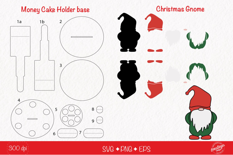 christmas-money-cake-holder-svg-gnome-cardstock-money-cake-christmas