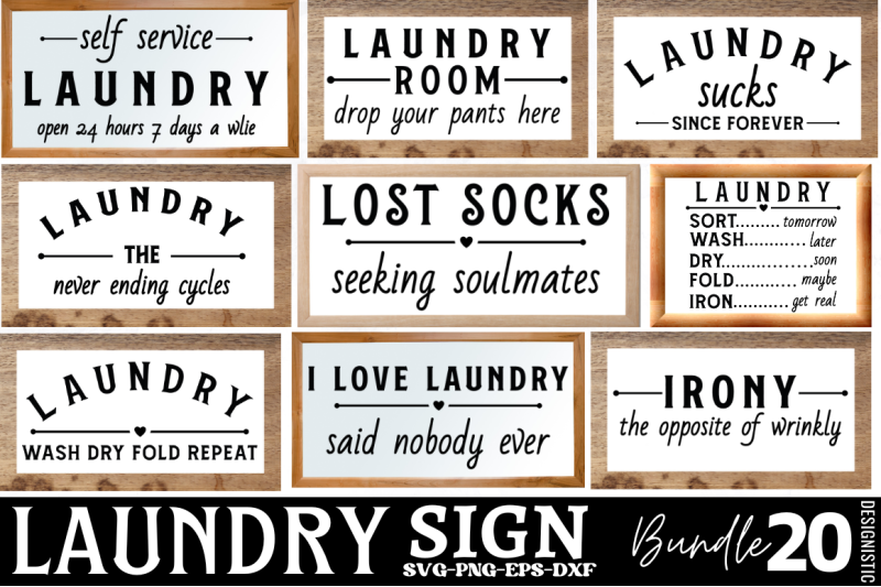 laundry-sign-svg-bundle