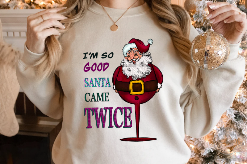 santa-came-twice-funny-wine-funny-christmas