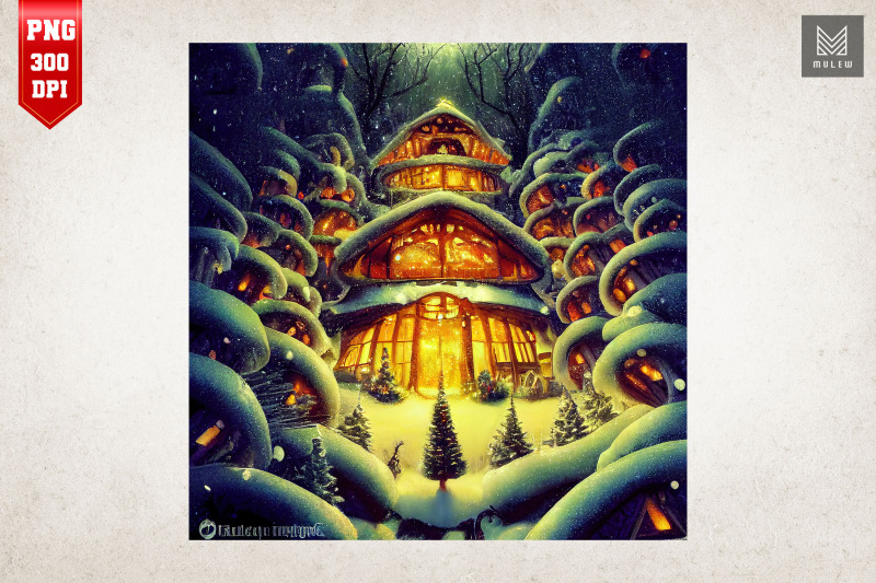 mystic-mushroom-house-christmas